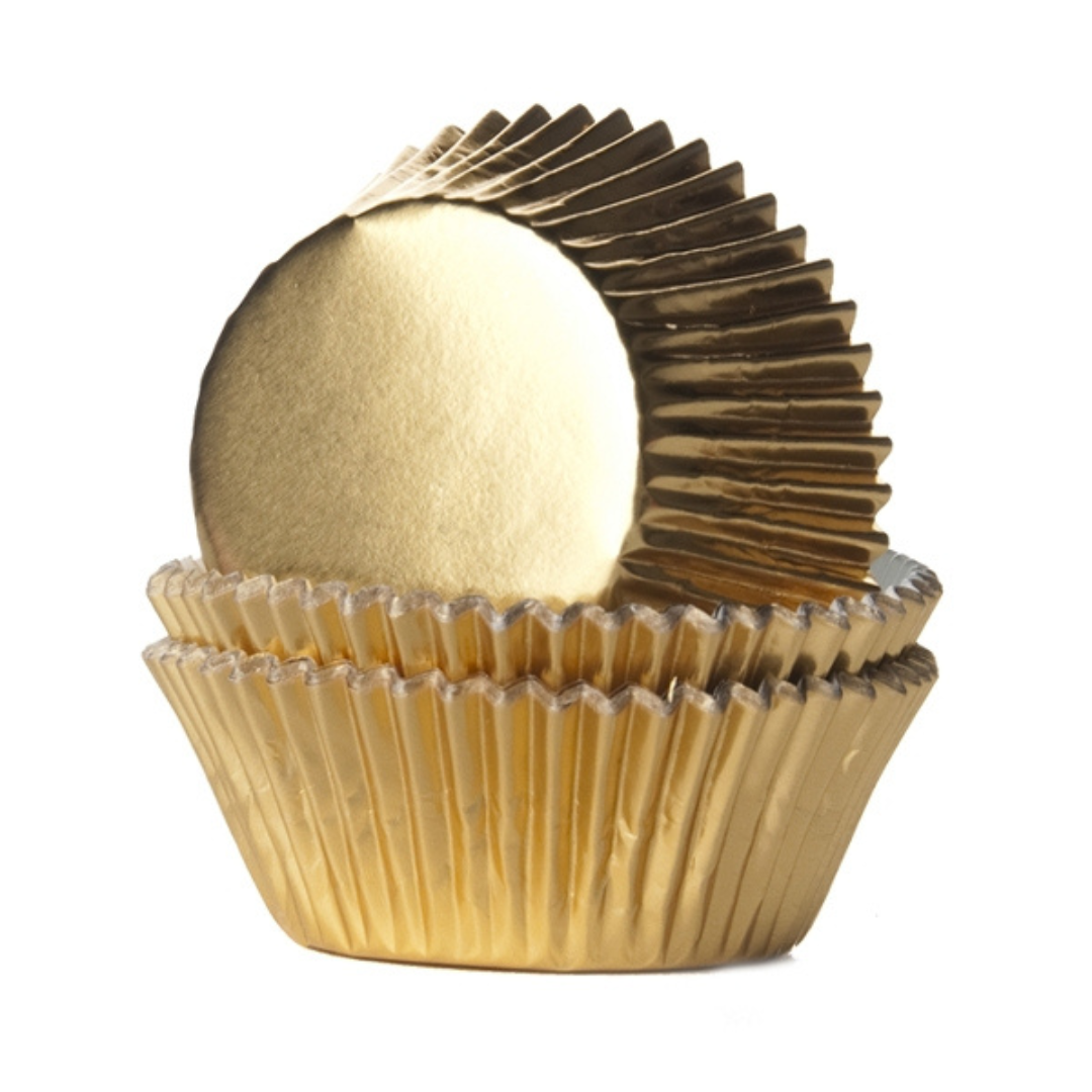 Backförmchen Gold Folie