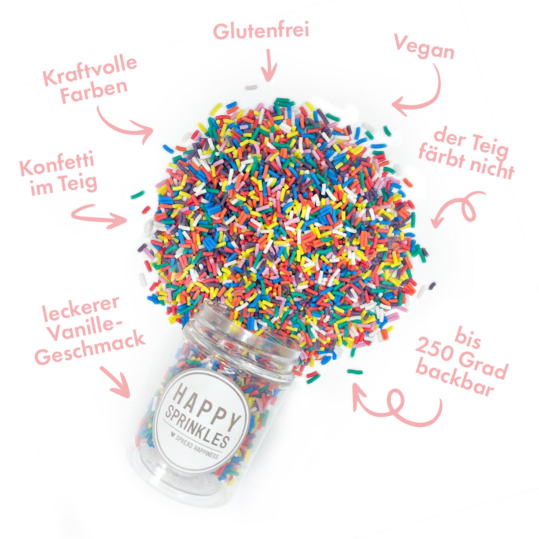 Funfetti Bakeable Strands - vegan