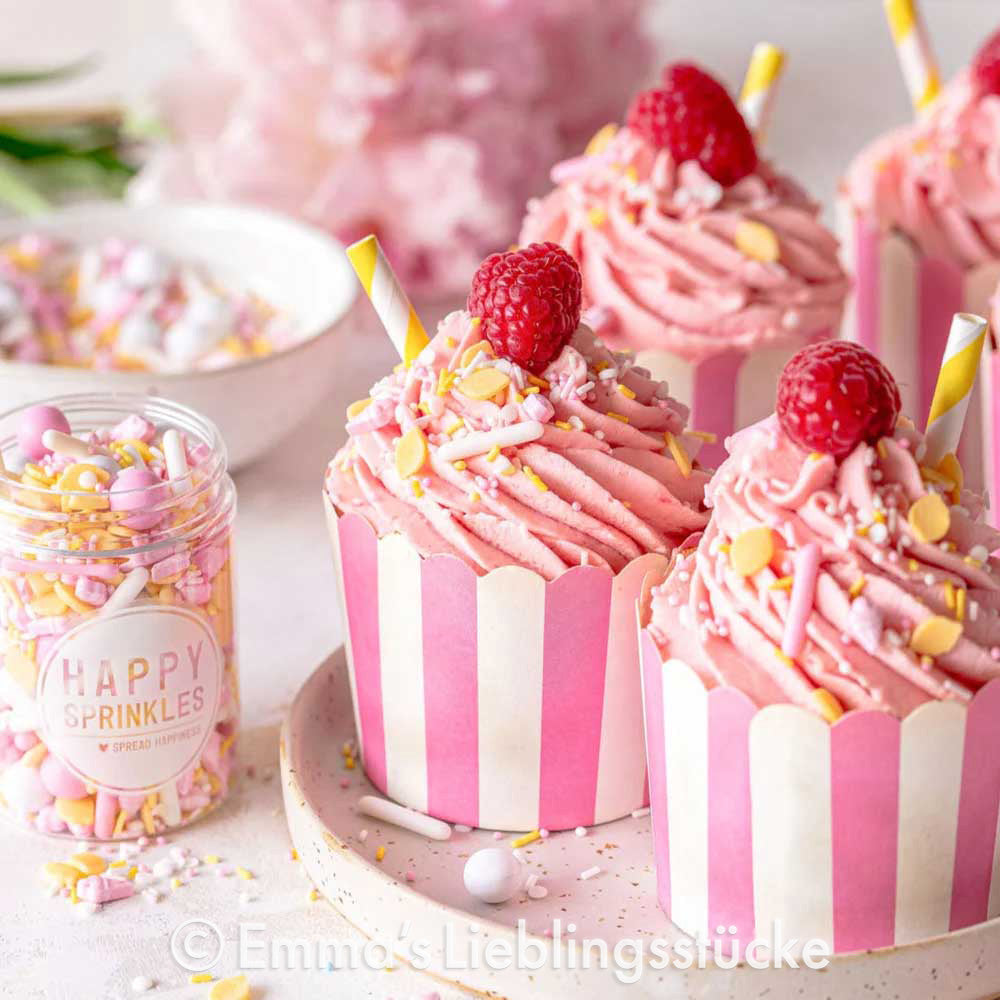 Backförmchen rosa-weiß gestreift