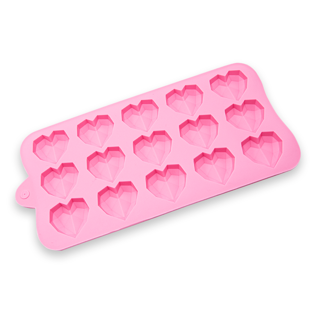 Happy Sprinkles Streusel Silikonform Mini Diamant Herzen