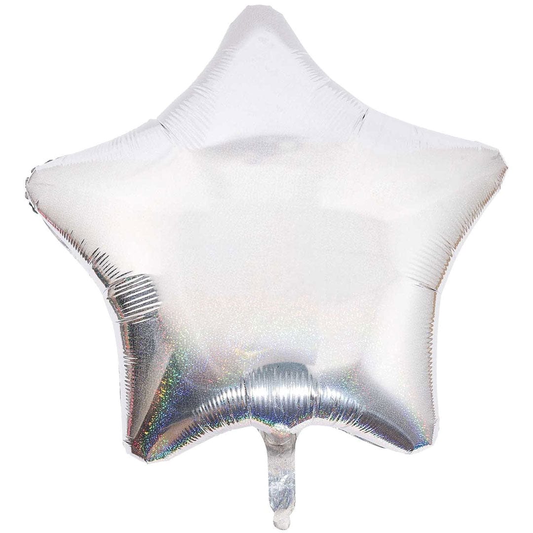 Happy Sprinkles Streusel Folienballon Stern - Silber XL