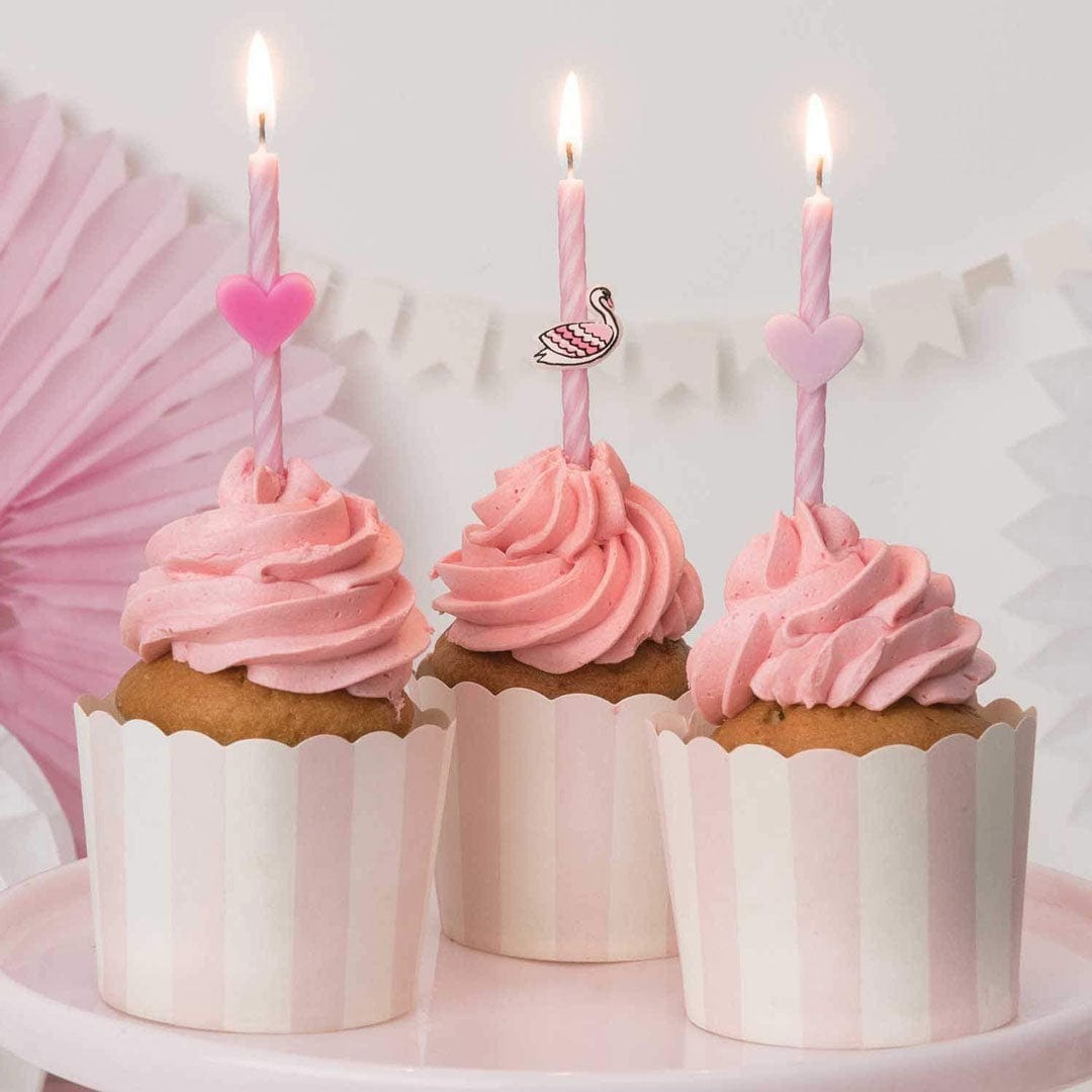 Happy Sprinkles Streusel Kerzen Schwan / Herzen