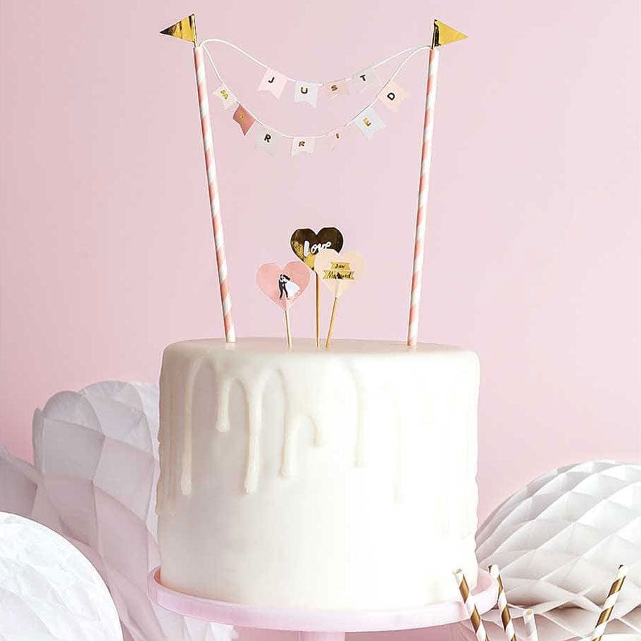 Happy Sprinkles Streusel Kuchen Girlande - Just Married