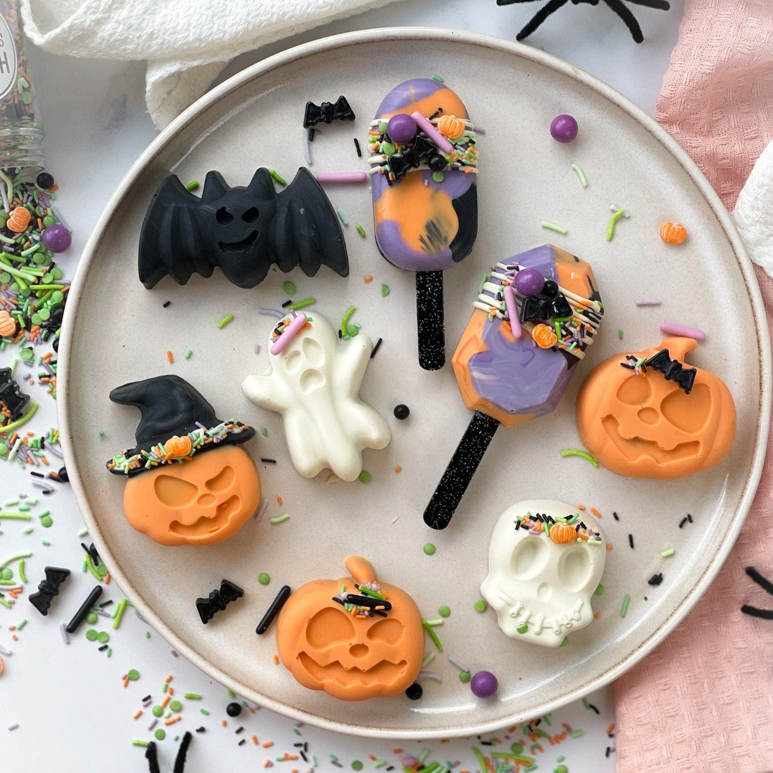 Happy Sprinkles Streusel Silikonform Halloween