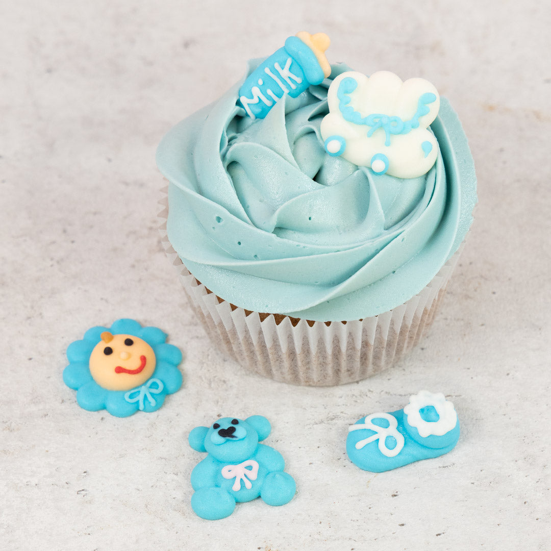 Babyshower Boy Zuckeraufleger 5 Stück