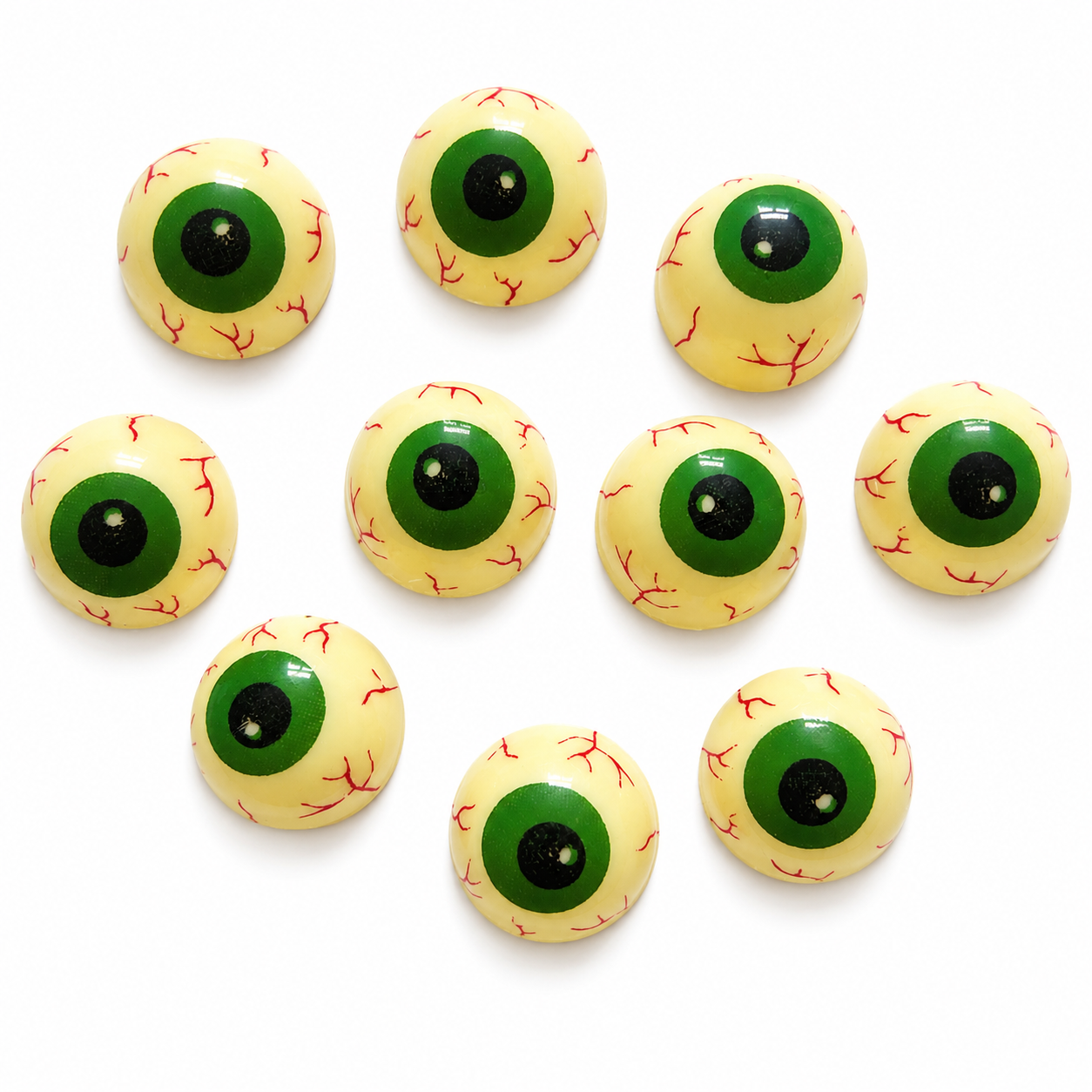 Yeux de monstre - en chocolat blanc, 10 pièces